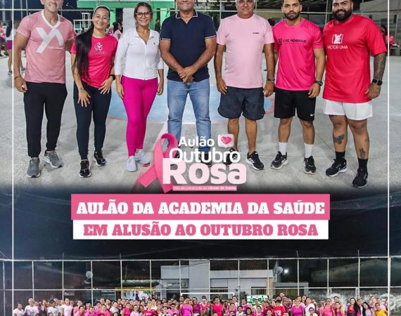 Moradores de Japoatã participam de aulão em alusão ao Outubro Rosa