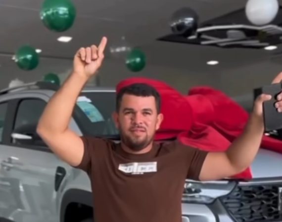 Gêmeos Brasil transforma vida de trabalhador rural com entrega de picape 0 km em Feira Grande