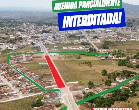 Prefeitura orienta motoristas sobre alterações no trânsito durante montagem da festa em São Domingos