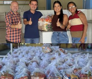 Prefeito Décio Neto reforça política social com entrega de mais de 1.500 cestas básicas em Japaratuba