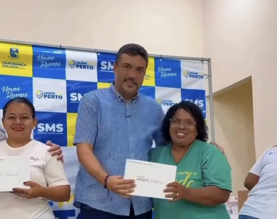 Itaporanga recebe tablets, computadores e ar-condicionados para unidades de saúde