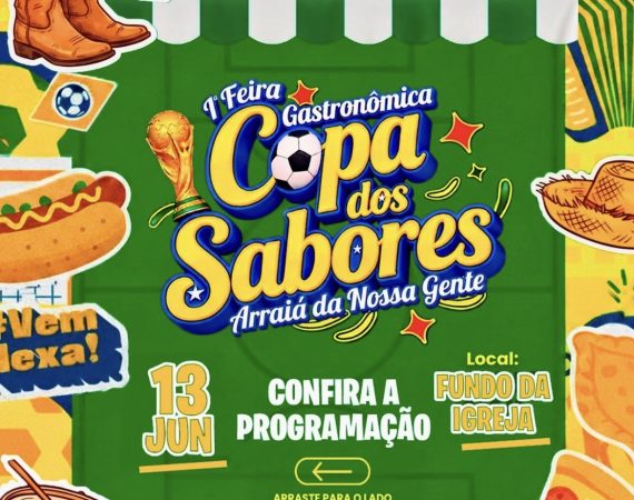 Siriri realizará 1ª Feira Gastronômica “Copa dos Sabores” com celebração da cultura junina