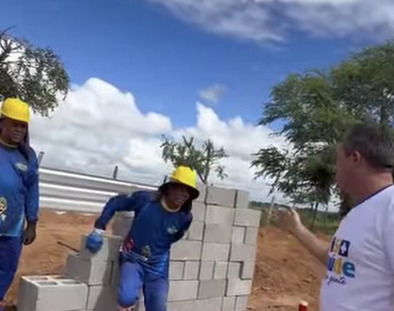Prefeito Dudu Guimarães acompanha obra de recuperação em São Francisco e destaca parceria com o Governo do Estado