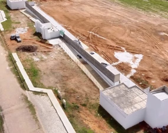 Obra de estádio de futebol em Salgado entra na segunda etapa