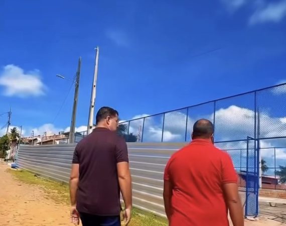 Creche, praças, pavimentação e campo esportivo: prefeito Rogério Sobral vistoria principais obras em andamento em Ribeirópolis