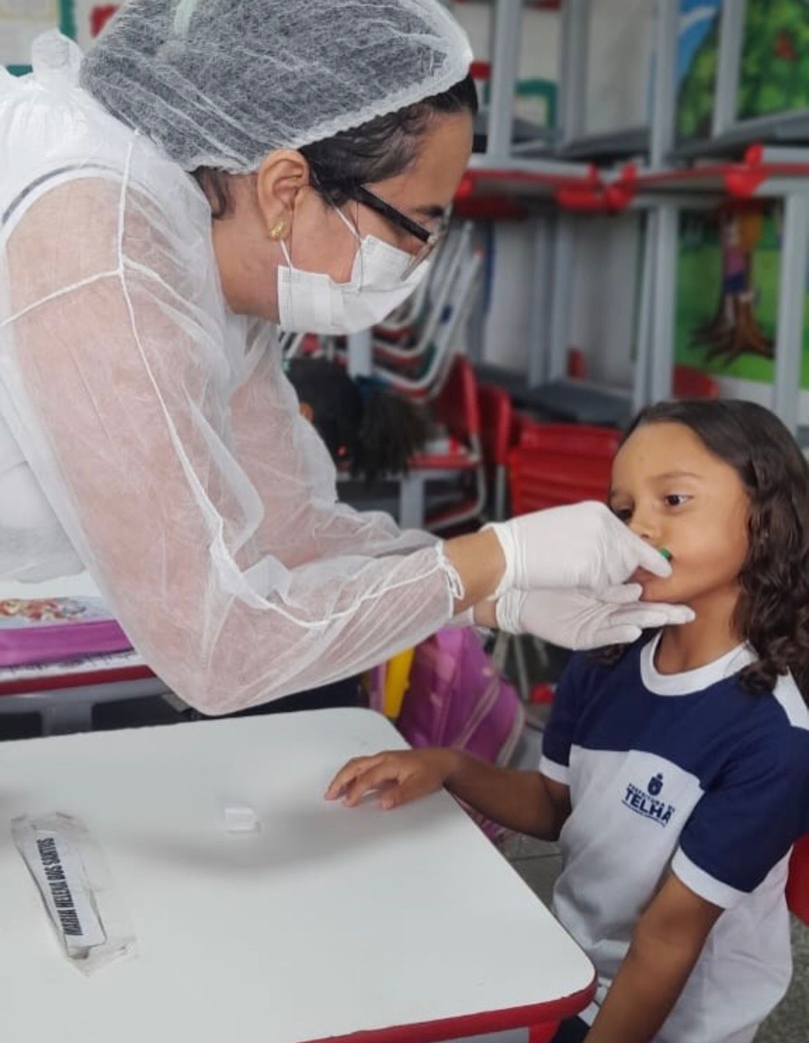Telha leva saúde às escolas com avaliações e orientações para crianças