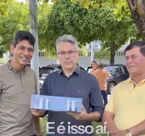 Com projeto pronto, prefeito Givanildo Costa busca apoio para construir o pórtico de entrada de Salgado