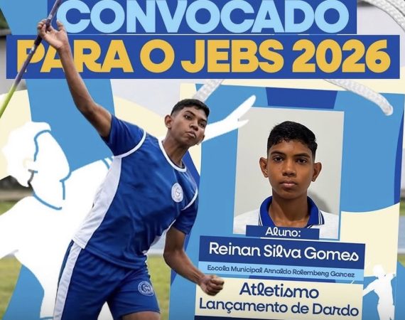 Estudante de Nossa Senhora das Dores é convocado para representar Sergipe nos JEBS 2026