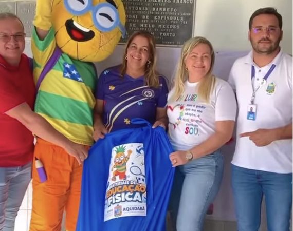 Escolas da rede municipal de Aquidabã recebem novos equipamentos para incentivar o esporte e a participação dos estudantes