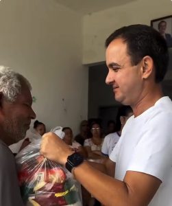 Décio Neto acompanha entrega da Cesta da Nossa Gente em povoados de Japaratuba