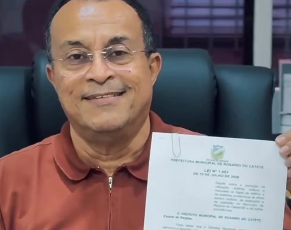 Prefeito César Rezende sanciona lei que proíbe fogos de artifício de efeito sonoro ruidoso em Rosário do Catete