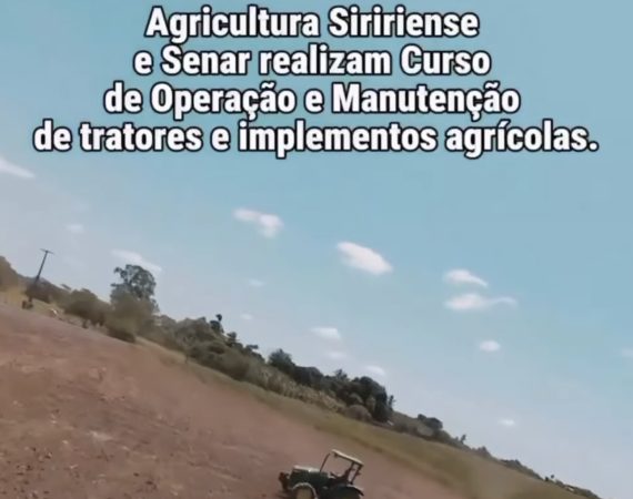 Prefeitura de Siriri e Senar capacitam jovens para operação e manutenção de máquinas agrícolas