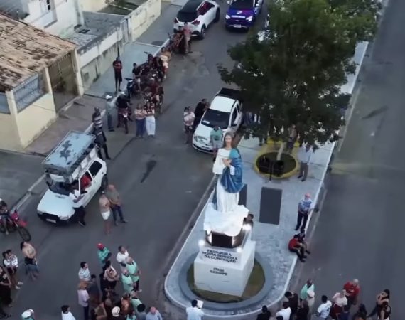 Itabi inaugura praça em homenagem a Nossa Senhora da Conceição e aos 90 anos do Terço dos Homens