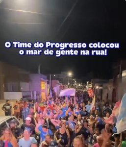 Jal Construções leva mobilização às ruas de Tomar do Geru em apoio às candidaturas de Fábio, Rogério, Alessandro, Cláudio e Maísa Mitidieri