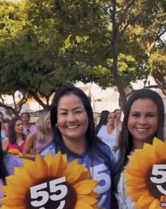 Prefeita Daiane Oliveira leva participação de mulheres de Siriri à caminhada ‘Elas com Fábio’ em Aracaju