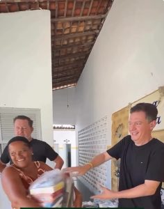 Neópolis Cidadão leva entrega de cestas básicas a moradores do povoado Tenório