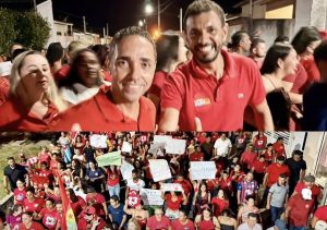 Sandro de Jesus e Zé de Alaíde levam multidão às ruas de Cristinápolis em apoio ao presidente Lula