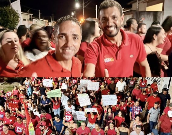 Sandro de Jesus e Zé de Alaíde levam multidão às ruas de Cristinápolis em apoio ao presidente Lula