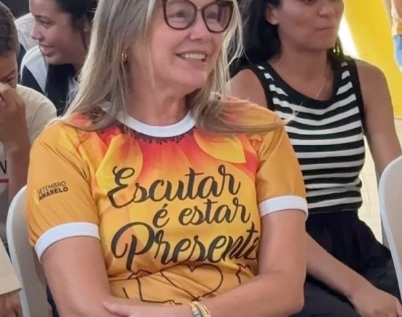 Prefeita Iara Martins participa de ação do CAPS no encerramento do Setembro Amarelo em Pacatuba